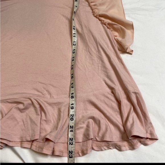 Vince Camuto Ruffle Side Sleeveless Top - Dusty Pink Size M A031121 - Picture 7 of 7